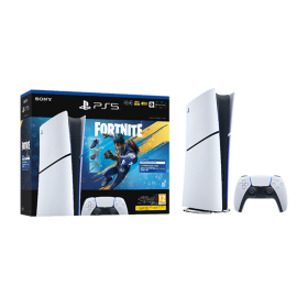 Sony PlayStation 5 Slim Digital Edition 825GB + Fortnite: Flowering Chaos - White