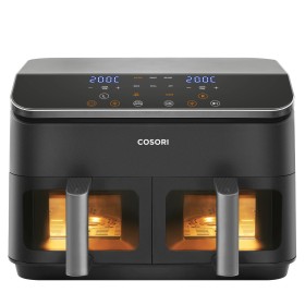 Cosori Dual Basket Chef Edition Duplo 8,5 l Independente 1750 W Fritadeira a ar quente Preto, Prateado