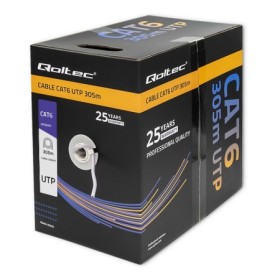 Qoltec UTP network cable | CAT6 | 305m | PVC grey