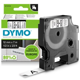 DYMO D1 -Standard Etiquetas - Preto no branco - 12mm x 7m