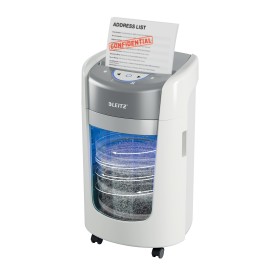 Leitz IQ OptiMax Home Office 225 destruidora de papel Trituração micro-corte 58 dB Cinzento, Branco