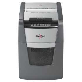 Rexel Optimum AutoFeed+ 100X destruidora de papel Trituração transversal 55 dB 22 cm Preto, Cinzento