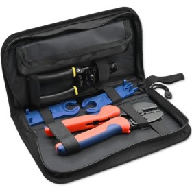 Qoltec Solar tool kit compatible with MC4 connectors | Crimping tool + Six stall wire stripper