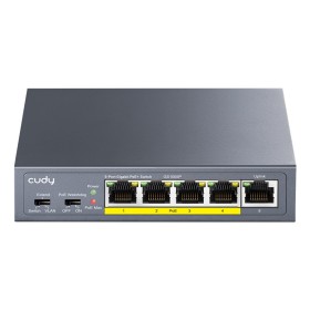 Cudy GS1005P switch de rede Não-gerido Gigabit Ethernet (10 100 1000) Power over Ethernet (PoE) Cinzento