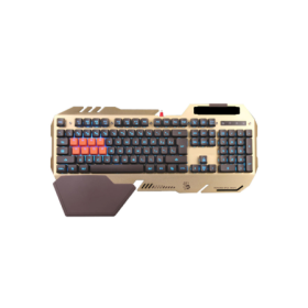 Teclado Gaming Bloody 8 Light Strike B-418 Dourado