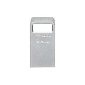 Kingston Technology DataTraveler Micro unidade de memória USB 128 GB USB Type-A 3.2 Gen 1 (3.1 Gen 1) Prateado