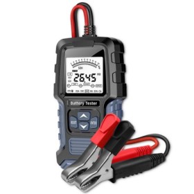 Qoltec LCD digital battery tester | 12V | 24V | 3Ah-250Ah