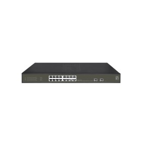 LevelOne GES-2118P switch de rede Gerido L2 Gigabit Ethernet (10 100 1000) Power over Ethernet (PoE) Preto