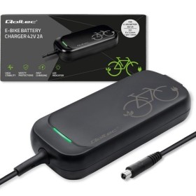 Qoltec Fast Charger for e-bike, electric scooter XIAOMI 36V | 42V | 2A | 8.0*8.0mm | water resistant + power cable