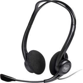 Logitech 981-000100 auscultador Auscultadores Com fios Fita de cabeça Chamadas Música USB Type-A Preto
