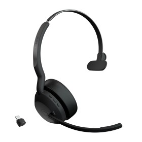 Jabra Evolve2 55 Auscultadores Sem fios Fita de cabeça Escritório Call center USB Type-C Bluetooth Suporte de carregamento