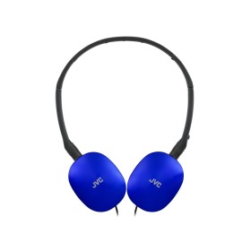 JVC HA-S160M-AU auscultador Auscultadores Com fios Fita de cabeça Chamadas Música Azul