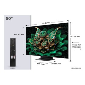 TCL 50C7K TV 127 cm (50") 4K Ultra HD Smart TV Wi-Fi Metálico 2000 cd m²