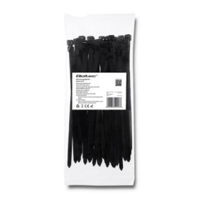 Qoltec Self-locking cable tie | 7.2*200mm | 50 pcs. | Nylon66 | UV | Black