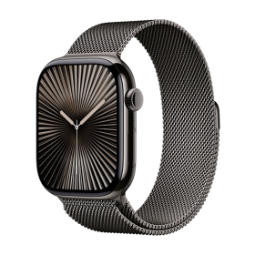 Watch Apple Watch Series 10 GPS + Cellular 42mm Slate Titanium Case with Sport Loop - Slate Milanese