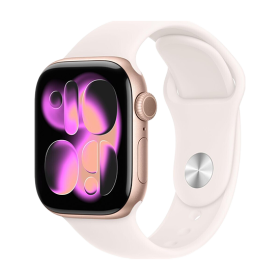 Watch Apple Watch Series 11 (2025) GPS 42mm Rose Gold Aluminium Case with Sport Band M/L - Light Blush