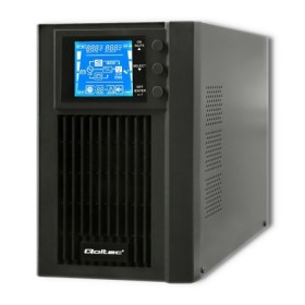 Qoltec Uninterruptible Power Supply UPS On-line | Pure Sine Wave | 1kVA | 800W | LCD | USB