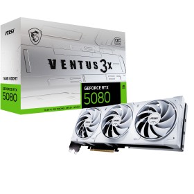 MSI VENTUS GEFORCE RTX 5080 16G 3X OC WHITE placa de vídeo NVIDIA 16 GB GDDR7