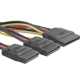 Qoltec SATA cable splitter SATA female | 2xSATA female | 0.5m