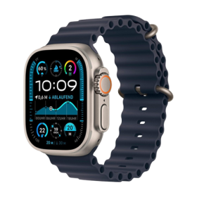 Watch Apple Watch Ultra 2 (2023) LTE 49mm Natural Titanium Case with Ocean Band - Navy