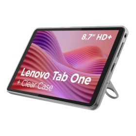 Tablet Lenovo Tab One 4GB RAM 128GB WiFi with Clear Case - Grey