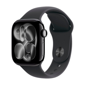 Watch Apple Watch Series 11 (2025) GPS 42mm Jet Black Aluminium Case with Black Sport Band M/L - Black