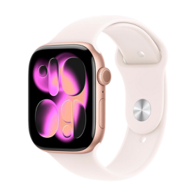 Watch Apple Watch Series 11 (2025) GPS 46mm Rose Gold Aluminium Case with Light Blush Sport Band S/M - Rose Gold