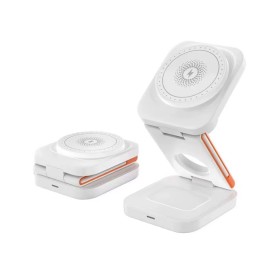 Estação de carregamento 3 em 1 para iPhone, carregador de viagem multifunções - Branco