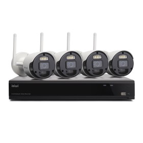 Kit sem fios isiwi connect s4 ISW-K1N8BF2MP-4 gen1 nvr 8 canais + 4 telecamera ip 1080p 2mpx sem fios com função pir