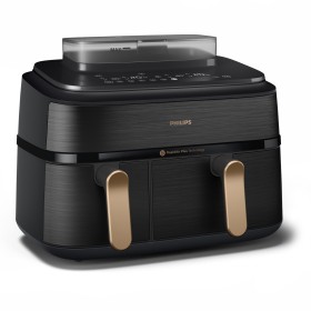 Philips 5000 series NA552 00 fritadeiras Duplo 9 l Independente 2750 W Fritadeira a ar quente Preto, Dourado