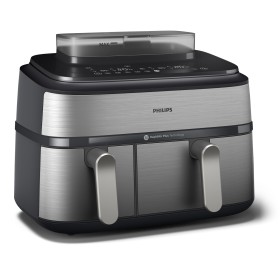 Philips 5000 series NA555 00 fritadeiras Duplo 9 l Independente 2750 W Fritadeira a ar quente Prateado