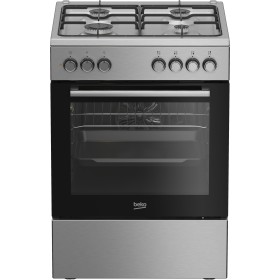 Beko FBE62130GXDN fogão Fogão independente Eléctrico Gás Preto