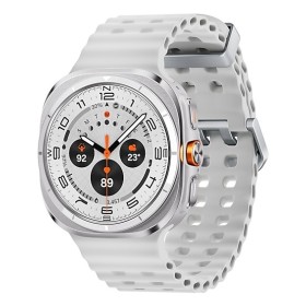 Samsung Galaxy Watch Ultra 3,81 cm (1.5") AMOLED 47 mm Digital 480 x 480 pixels Ecrã táctil 4G Titânio, Branco Wi-Fi GPS