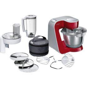 Bosch MUM58720 robô de cozinha 1000 W 3,9 l Cinzento, Vermelho, Aço inoxidável