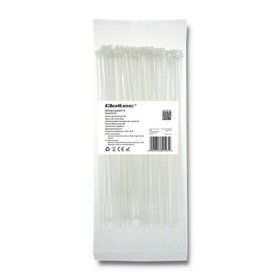 Qoltec Self-locking cable tie | 2.5*200mm | 100 pcs. | Nylon66 | UV | White