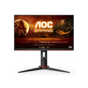 Monitor Gaming AOC 24G2SU/BK 23.8″ Full HD 1ms 165Hz VA Multimédia Preto