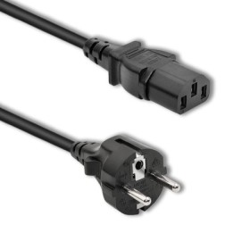 Qoltec Power cable IEC C13/SCHUKO | 3x1.00mm² | 2.5m