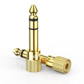 Ugreen 20503 adaptador para cabos 6.35mm 3.5mm Dourado