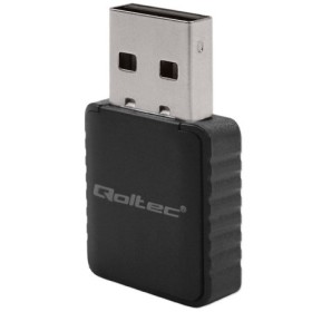 Qoltec Wireless Ultra fast DUAL mini WiFi adapter 2 x 2dBi  | Standard AC | USB 3.0 | 1300Mbps