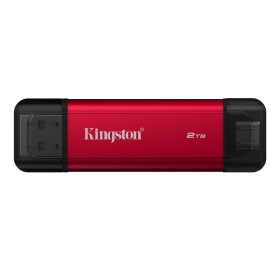 Kingston Technology Dual Portable 2 TB USB Type-A   USB Type-C 3.2 Gen 2 (3.1 Gen 2) Preto, Vermelho