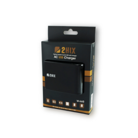 Carregador Parede 2Hix 4*Usb (2*2.4A+2*1.0A) Preto